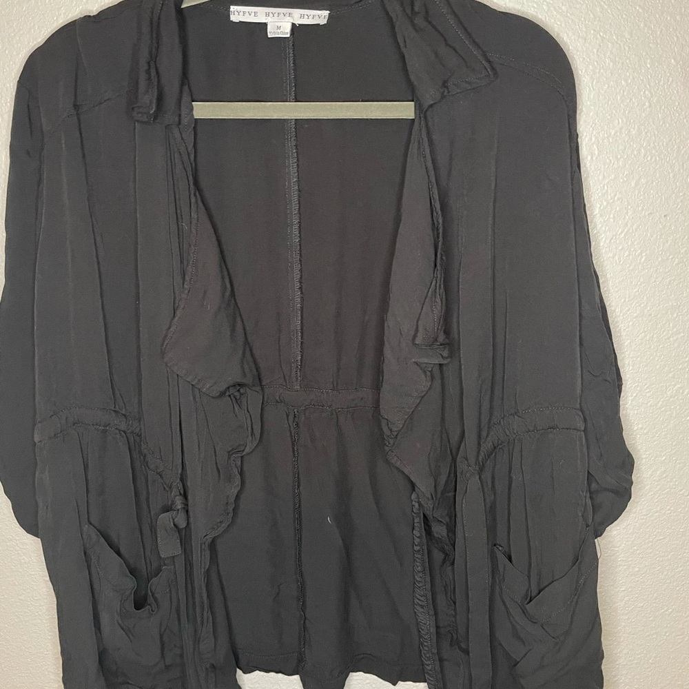 Black cardigan